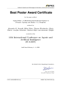 Best poster award at the 13th International Conference on Agents and Artificial Intelligence (ICAART 2021)